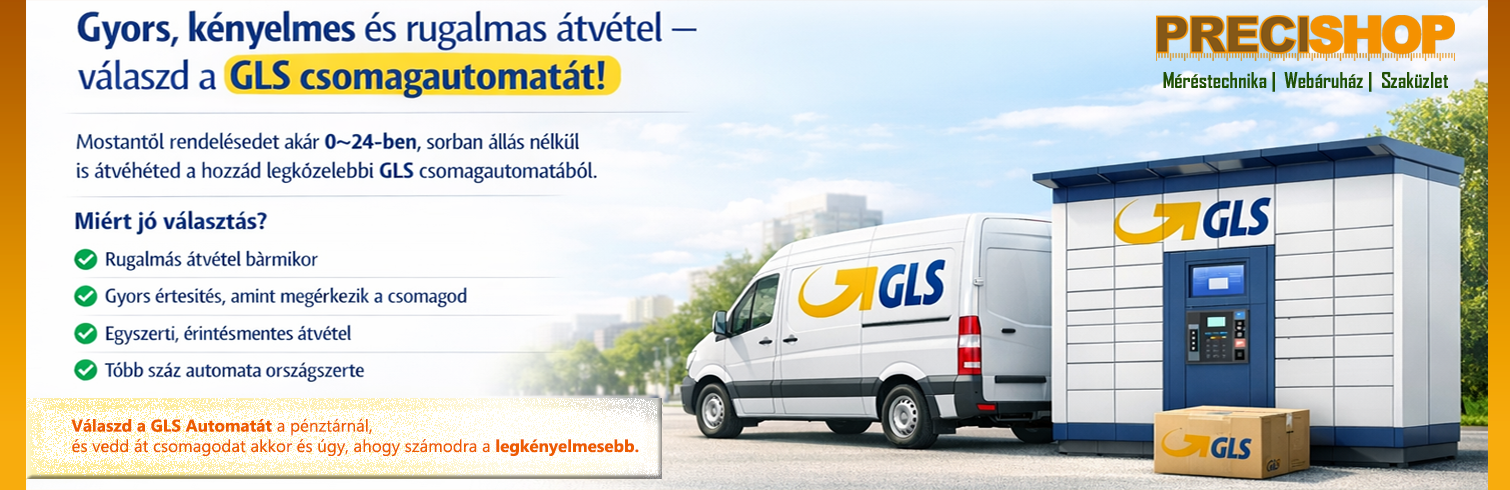 PRECISHOP.HU | A GLS automaták országos hálózata több mint 2900 automata pontból áll, 0–24 órás elérhetőséggel.