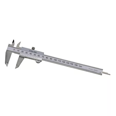   MIB 01007007 Analóg Tolómérő extra nagy számokkal, DIN 862, csavar rögzítős 150 mm / 0,05 mm, INOX