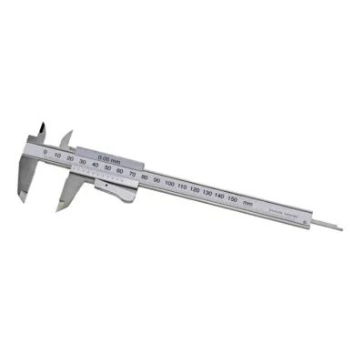   MIB 01007008 Analóg Tolómérő extra nagy számokkal, DIN 862, pillanatszorítós, 150 mm / 0,05 mm, INOX