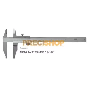   MIB 01009006 Műhely tolómérő felső csúccsal könnyű kivitel 0-250mm, pofahossz: 80mm