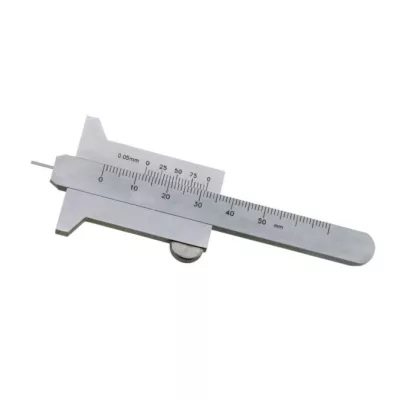   MIB 01015005 Parallaxis mentes analóg mélységmérő 60°-os prizma alakú mérőheggyel, 40mm-es mérőtalppal, 0-50mm/0,05mm