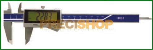MIB 02026323 Digitális tolómérő, induktív mérőrendszer, DIN 862; IP 67 víz és porálló, Bluetooth 0-150mm hengeres mélységmérővel