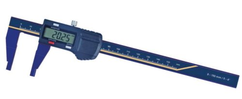 MIB 02026378  Digitális tolómérő, alsó csőrős, eloxált aluminiumból,150 mm / 0,01 mm
