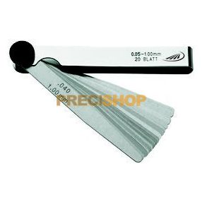   Hézagmérő klt. Helios-Preisser   8 lapos. 0,05-0,5mm rozsdamentes,  0607201