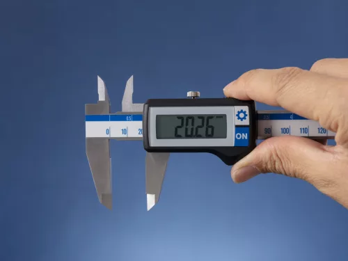 Digitális tolómérő szögletes mélységmérővel, Helios - Preisser HPX, 1120418 0-200/0,01mm