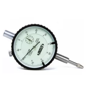   Lapos hátú, ütésálló analóg mérőóra 0-10/0.01 mm - Insize  2314-10FA