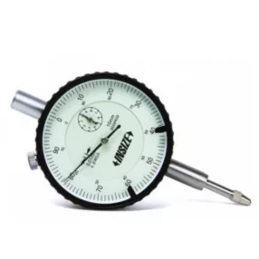   Lapos hátú, ütésálló analóg mérőóra 0-5/0.01 mm - Insize  2314-5FA