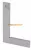 Lapos acél derékszög Helios-Preisser 0371205, 200x130 mm, DIN875/1, INOX