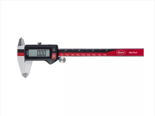 Mahr 4013101 Digitális tolómérő görgővel MarTool 16 ES 0-150mm (6”) kerek mélységmérővel 