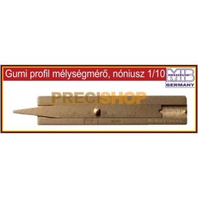 MIB 01007000 Gumiabroncs profil mélységmérő, 0-30mm