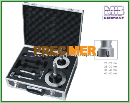 MIB 01022136 Hárompontos furatmikrométer készlet 20-50 mm