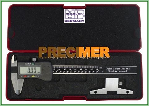 MIB 02026109 Digitális tolómérő,mélységmérő híddal (80 mm) DIN 862 