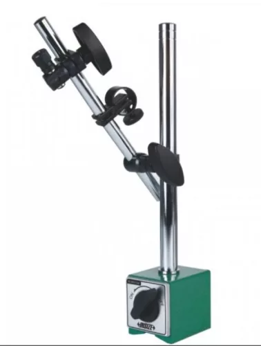 Mágnestalpas mérőóra állvány finombeállítással, 60N, 230mm, karos, Insize 6202-80