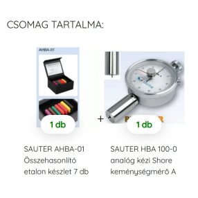   Analóg kézi Shore A keménységmérő etalonnal SAUTER HBA + AHBA