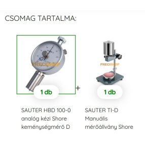   Analóg kézi Shore D keménységmérő állvánnyal SAUTER HBD + TI-D