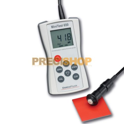 MiniTest 650 F digitális felületi rétegvastagságmérő műszer külső szondával Elektrophysik, 80-124-0001