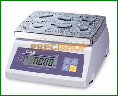 Hiteles asztali mérleg 5/10 kg, por és vízvédett mérleg IP65 | CAS SW-1W 10
