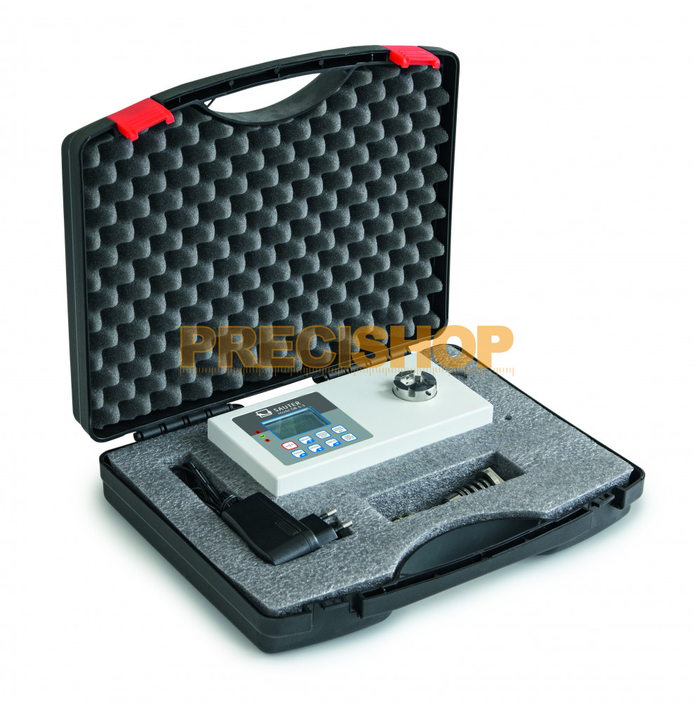 Nyomaték-erőmérő SAUTER DB 20-3, méréstartomány; 20 Nm, (5-100%) felbontás 0,005 Nm, mérési frekvencia 1000 Hz, fidaptor:20mm- 3/8"